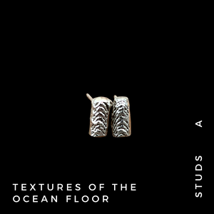 Textures of the Ocean Floor - Stud Earrings