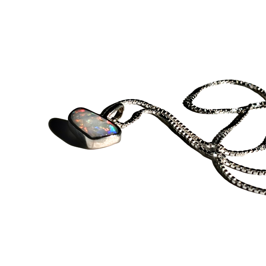 Opal Amoeba Necklace