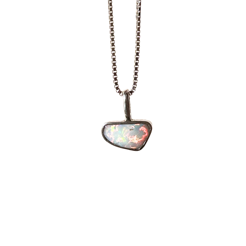 Opal Amoeba Necklace