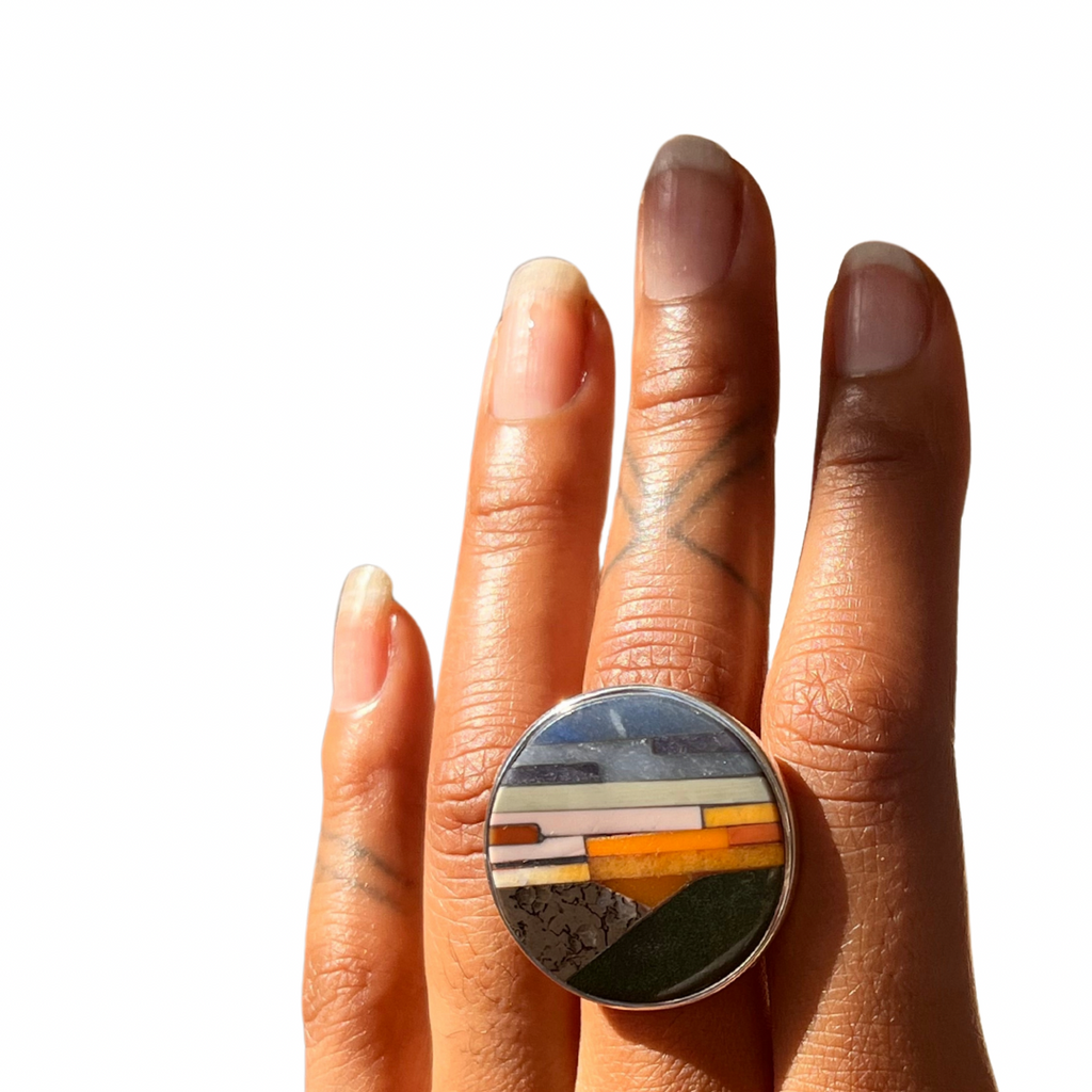 Sunset Disc Ring - MTO