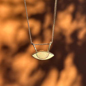 Glimpse Pendant Necklace - Opal (A)