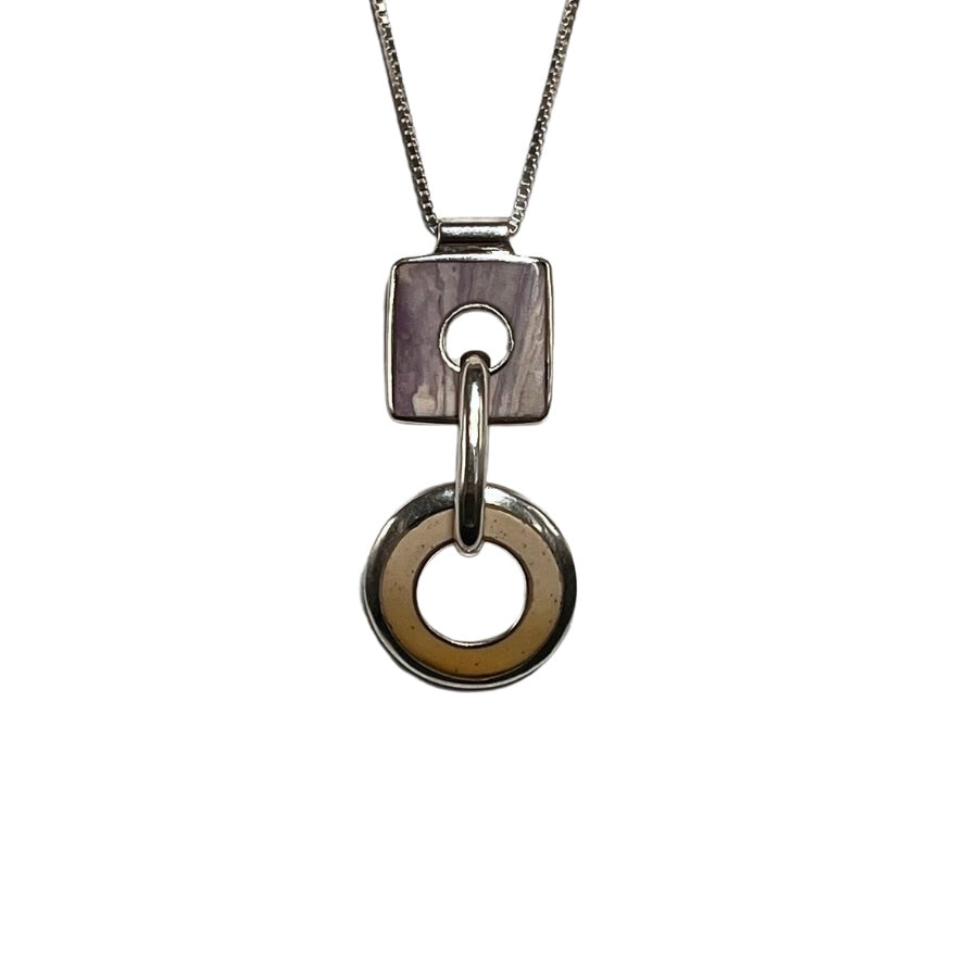 Circle + Square Necklace