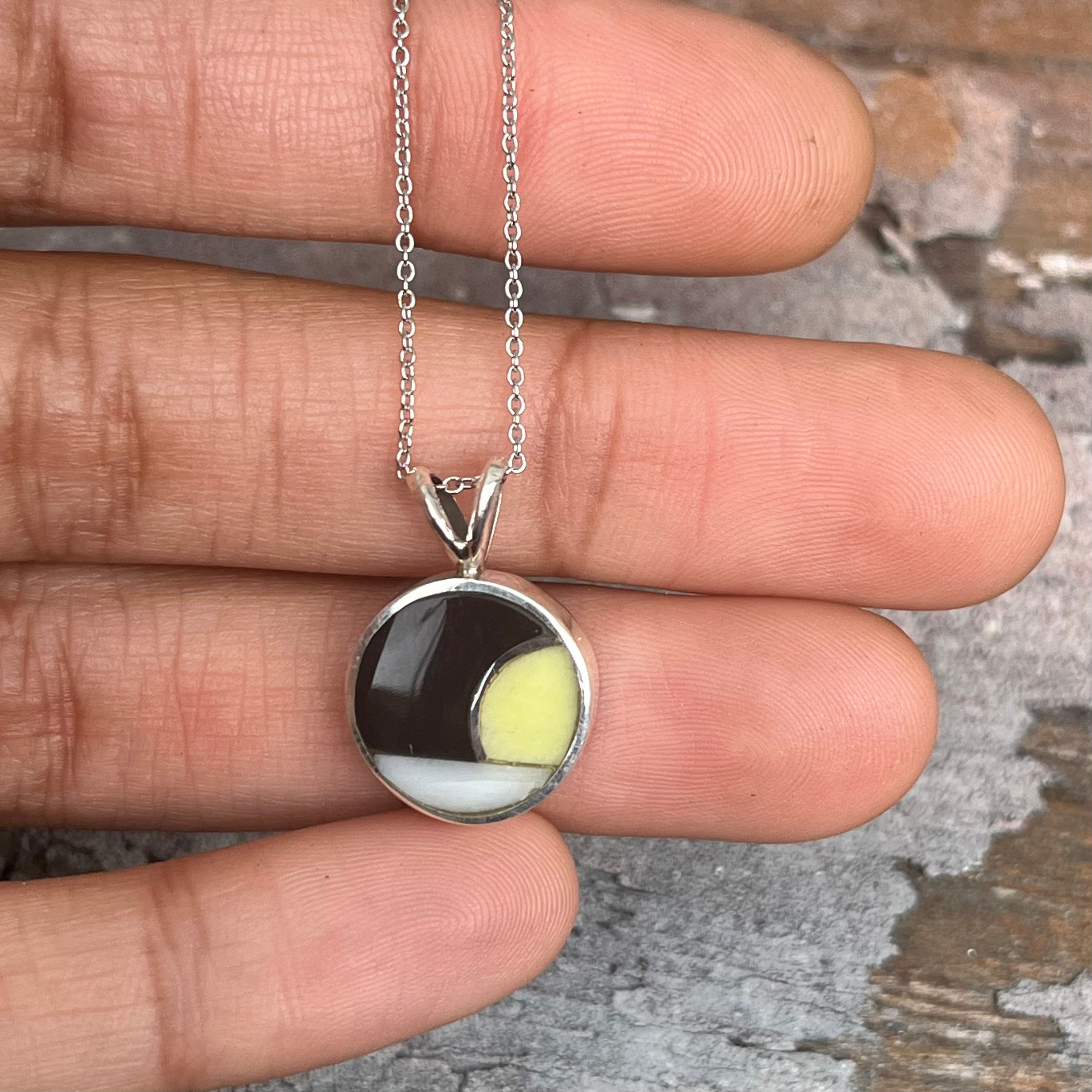Sun + Moon Pendant Necklace