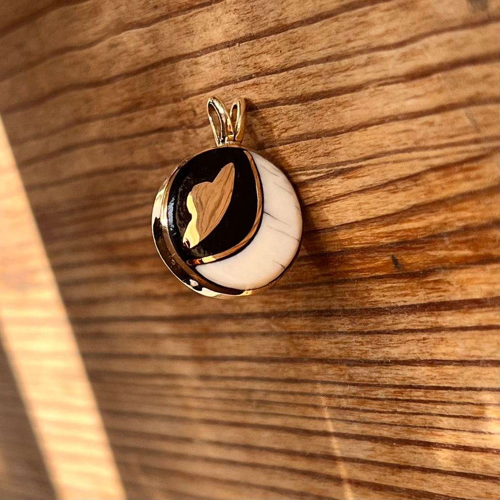 Mini 14k Worlds Collide Pendant
