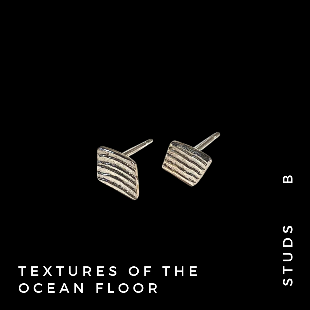 Textures of the Ocean Floor - Stud Earrings