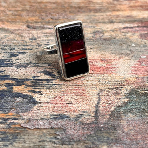 Crimson Colorwave Ring - size US 6